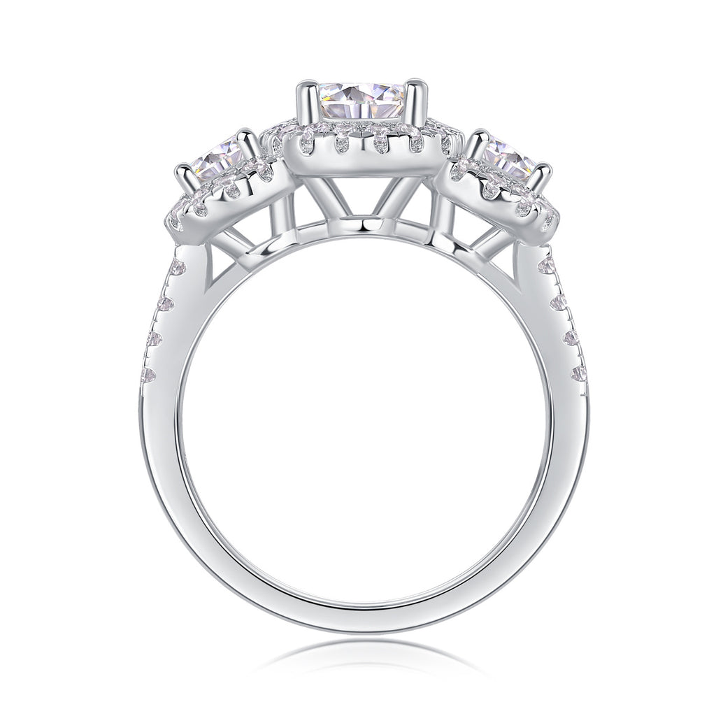1 Carat Moissanite S925 Silver & Platinum Ring – Eternal Grace Edition | T&P Premium Collection