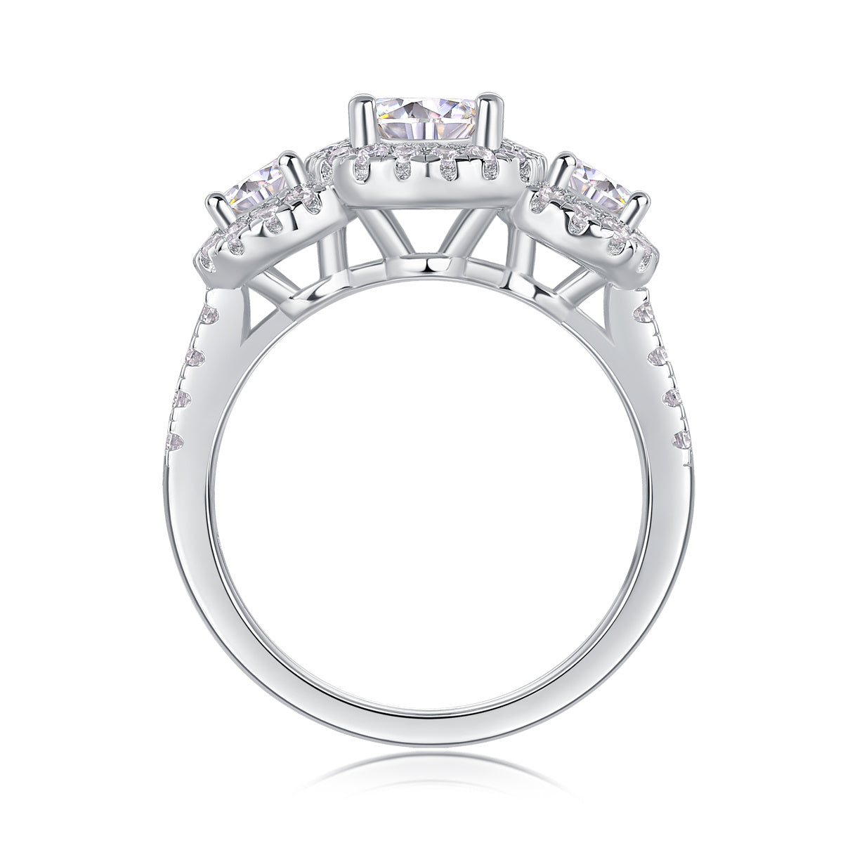 1 Carat Moissanite S925 Silver & Platinum Ring – Eternal Grace Edition | T&P Premium Collection