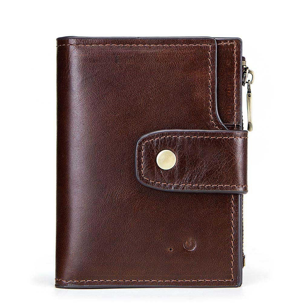 Smart Anti-Theft Leather Wallet – Bluetooth Tracker & Security | Luxury Men’s Wallet