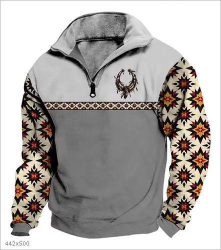 T&P Wild Soul | Men’s Printed Zip-Up Sweater