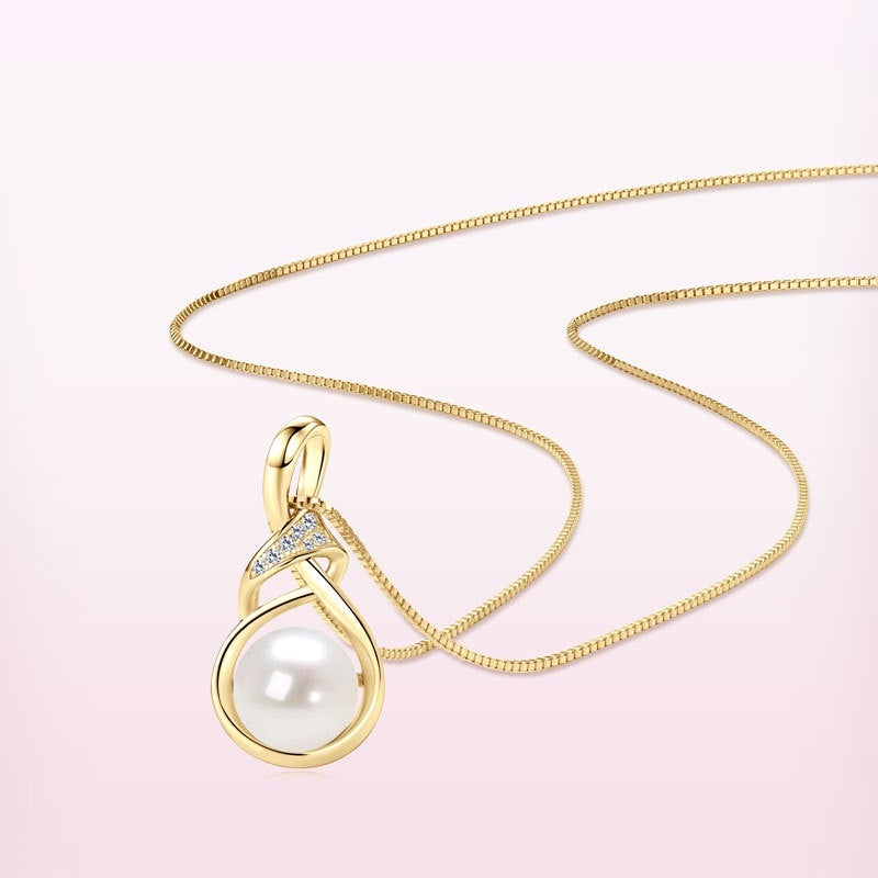 T&P Paris Elegance Pearl Necklace | S925 Gold-Plated French Design