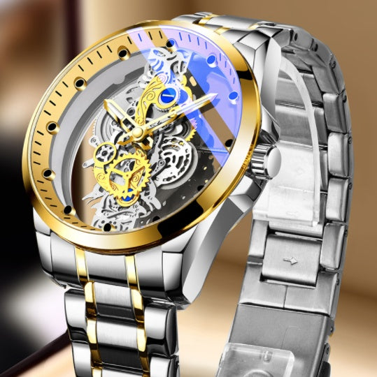 T&P Golden Heritage | Vintage Skeleton Automatic Watch