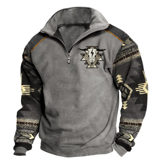 T&P Wild Soul | Men’s Printed Zip-Up Sweater