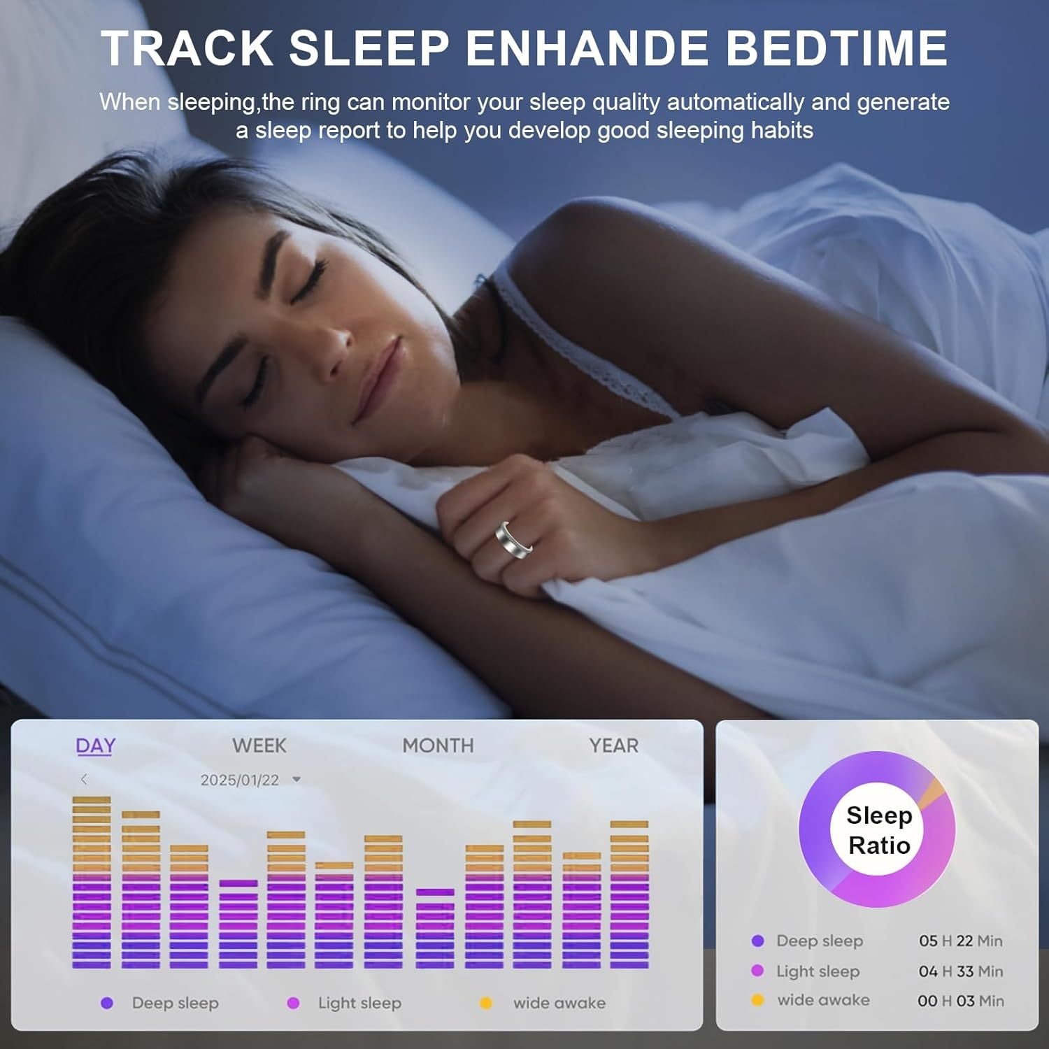 Silver Edge Diamond Smart Ring – Health & Sleep Tracker | T&P Luxury Tech