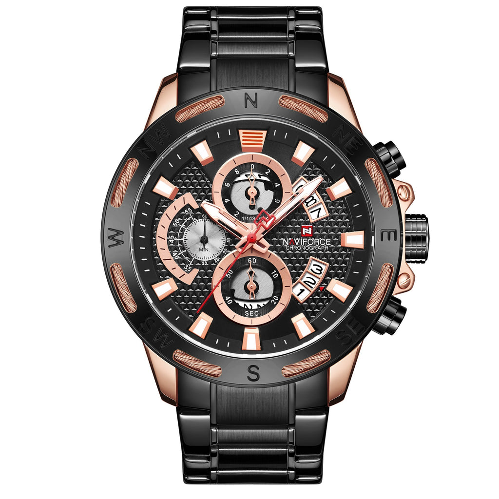 T&P Dominator Chrono | Luxury Black Steel Men’s Watch