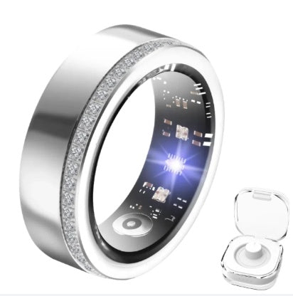 Silver Edge Diamond Smart Ring – Health & Sleep Tracker | T&P Luxury Tech