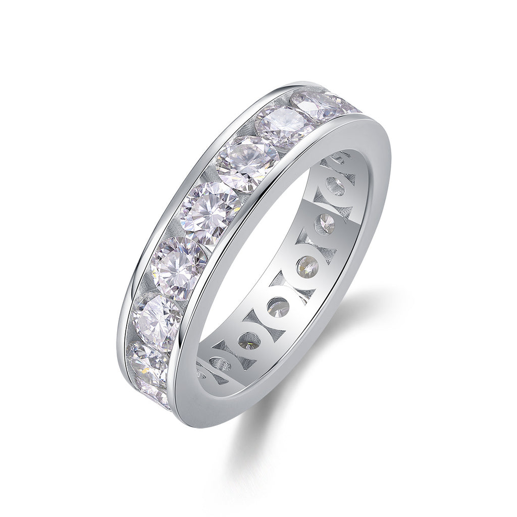 925 Sterling Silver Eternity Ring – Luxury Women’s Anniversary & Wedding Jewelry