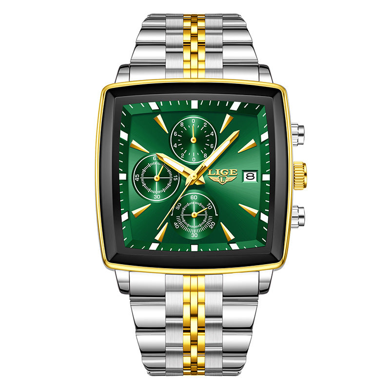 Luxury Business Square Dial Men’s Watch – Elegant Quartz Timepiece