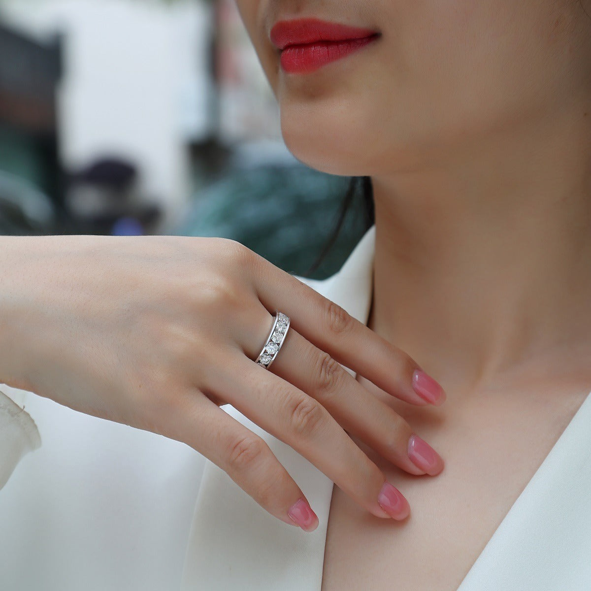 925 Sterling Silver Eternity Ring – Luxury Women’s Anniversary & Wedding Jewelry