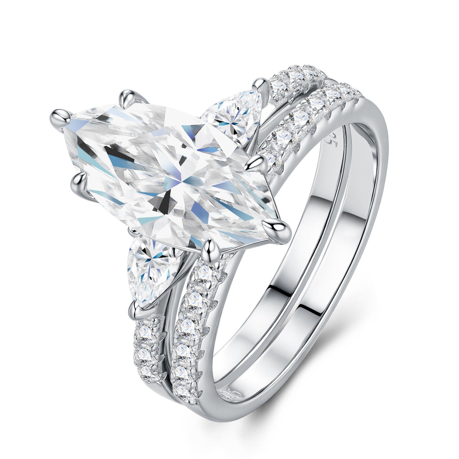 Moissanite Marquise Cut Ring – Luxury Engagement & Anniversary Jewelry