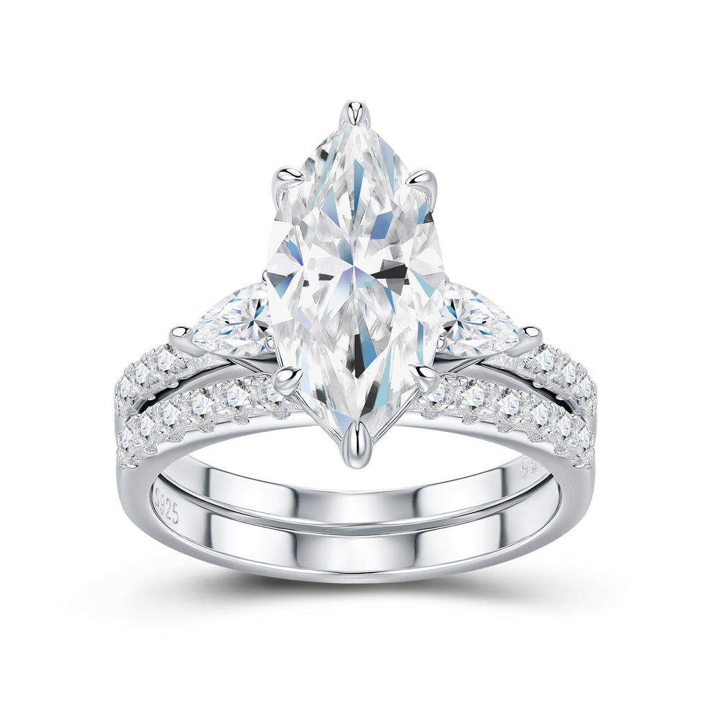 Moissanite Marquise Cut Ring – Luxury Engagement & Anniversary Jewelry