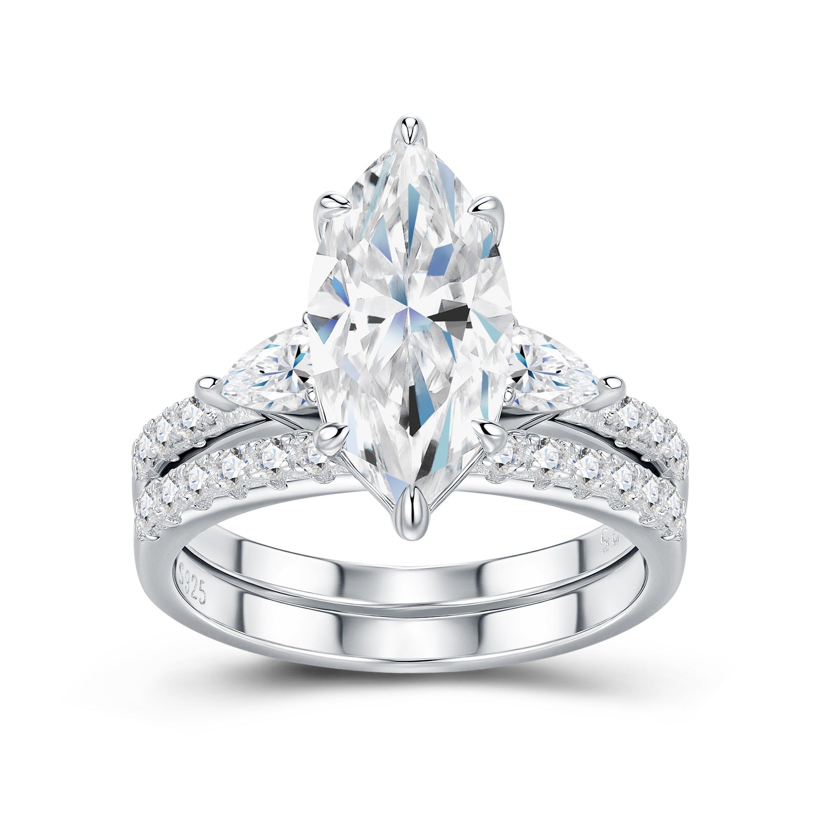 Moissanite Marquise Cut Ring – Luxury Engagement & Anniversary Jewelry