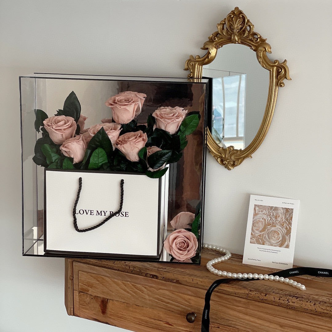 Eternal Rose Luxury Acrylic Gift Box – Romantic Valentine’s Day & Anniversary Surprise