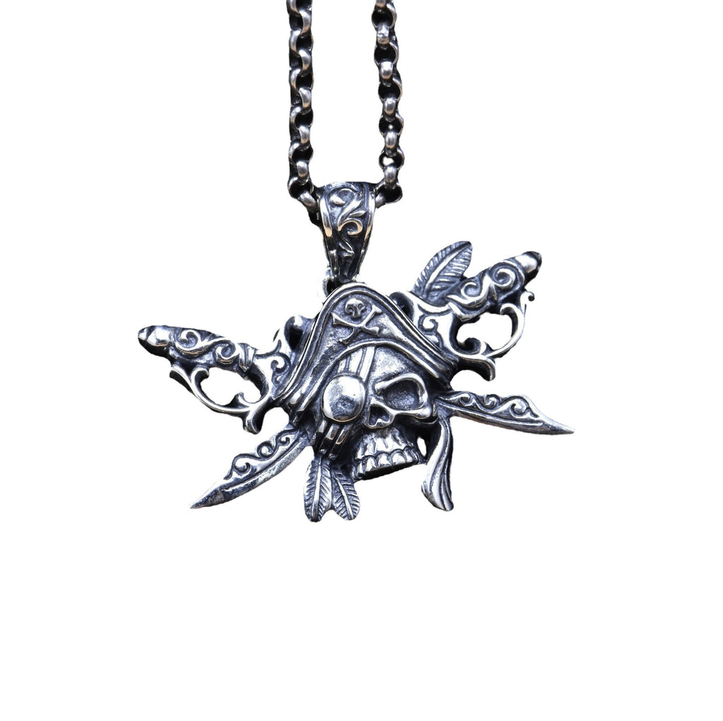 S925 Silver Skull Pendant – Dark Heritage Edition | T&P Men’s Collection