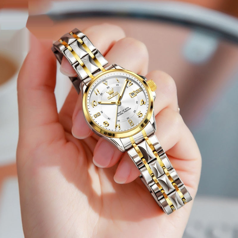 Quartz Couple’s Watch – Waterproof Luxury Casual Timepiece for Him & Her