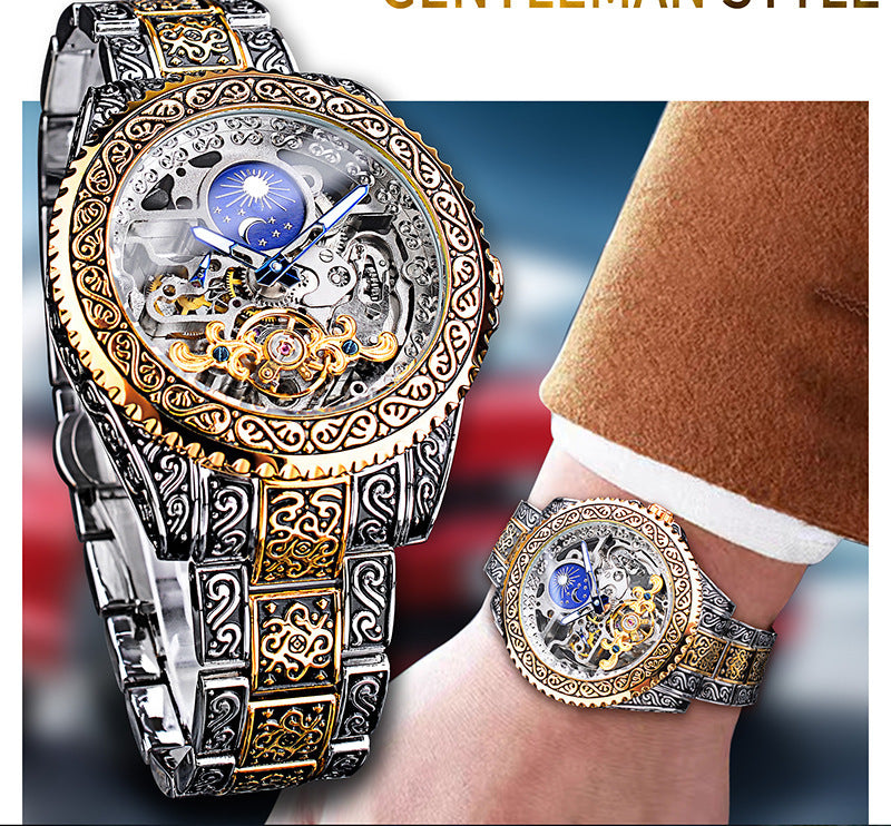 T&P Royal Infinity | Gold Skeleton Mechanical Watch