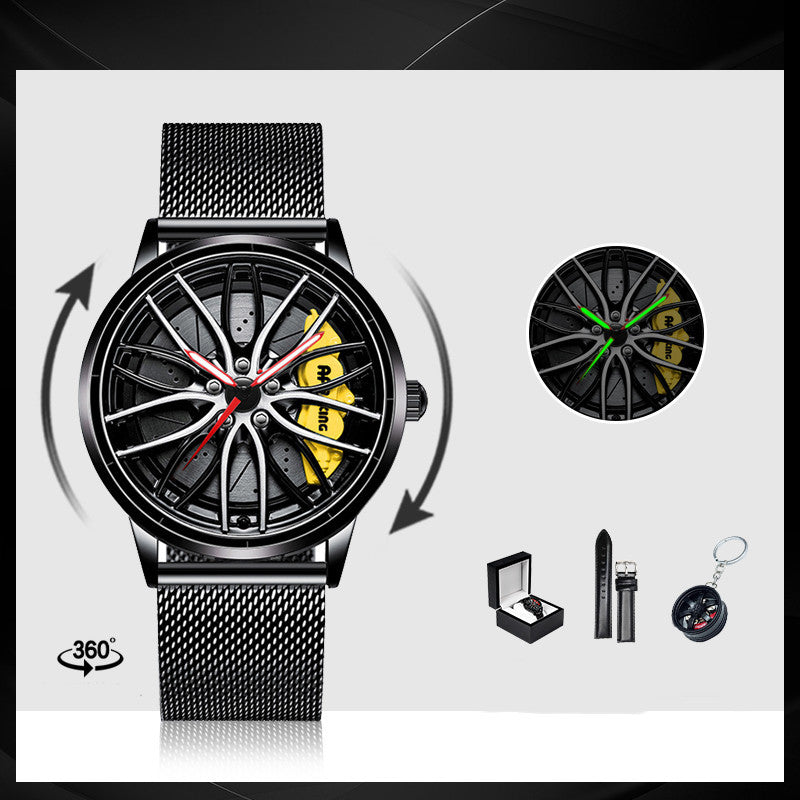 Luxury Skeleton Forged Caliper AMG488 Wheel Watch – Men’s Motorsport Inspired Timepiece