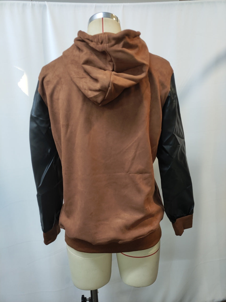 T&P Power Street Edition | Retro Leather Hooded Sweatshirt