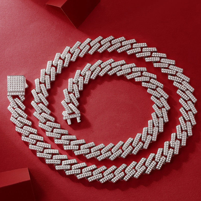 S925 Sterling Silver Challenge Necklace – Luxury Men’s Certified Jewelry