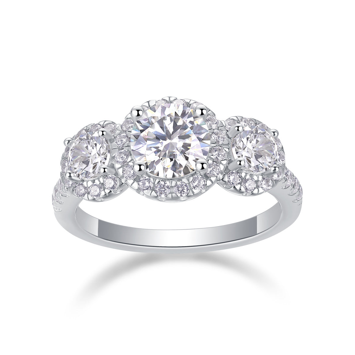 1 Carat Moissanite S925 Silver & Platinum Ring – Eternal Grace Edition | T&P Premium Collection
