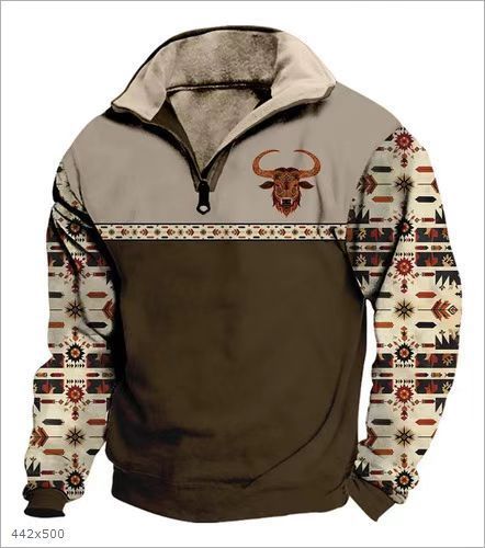 T&P Wild Soul | Men’s Printed Zip-Up Sweater
