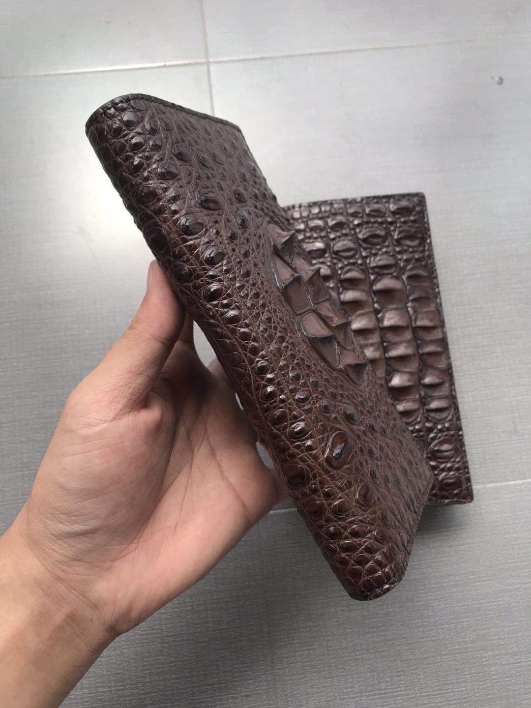 Luxury Crocodile Pattern Leather Wallet – Long Trend Casual | T&P Collection