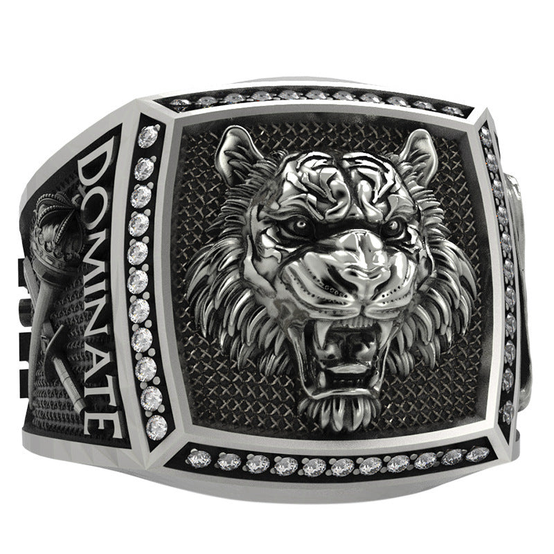 Royal Tiger Ring – 18K Gold Finish / 925 Sterling Silver Base