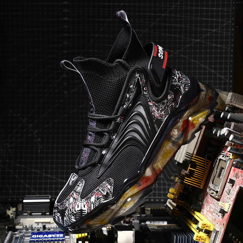 T&P CyberWave Elite Sneakers – Futuristic Mesh Running Shoes for Men