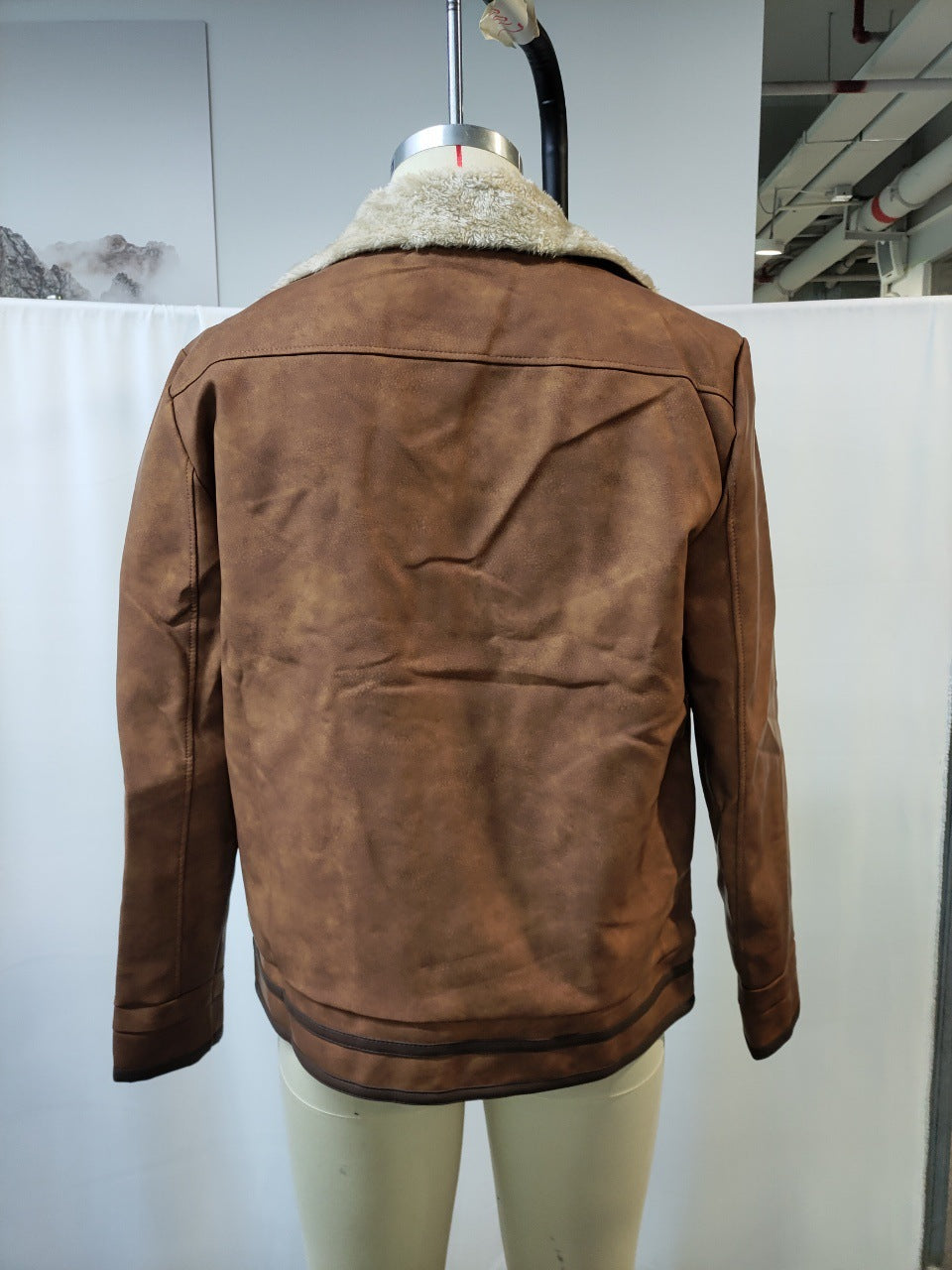 T&P Heritage | Retro Brown Suede Men’s Winter Jacket