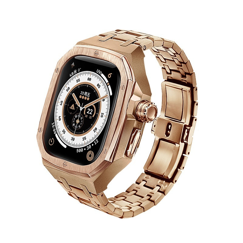 Aurum Integrated Metal Watch – Executive Gold Edition | T&P Men’s Luxury