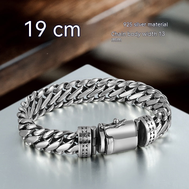 925 Silver Industrial “Sense” Bracelet – Men’s Heavy Luxury | T&P Core Line