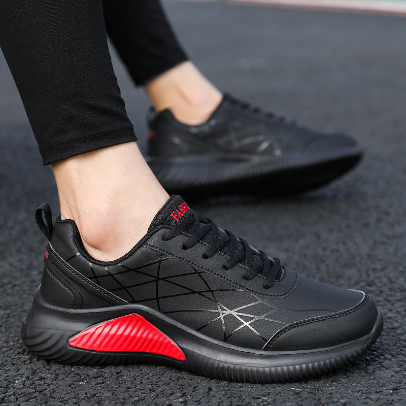 T&P ShadowFlex Sneakers – Men’s Black Casual Running Shoes