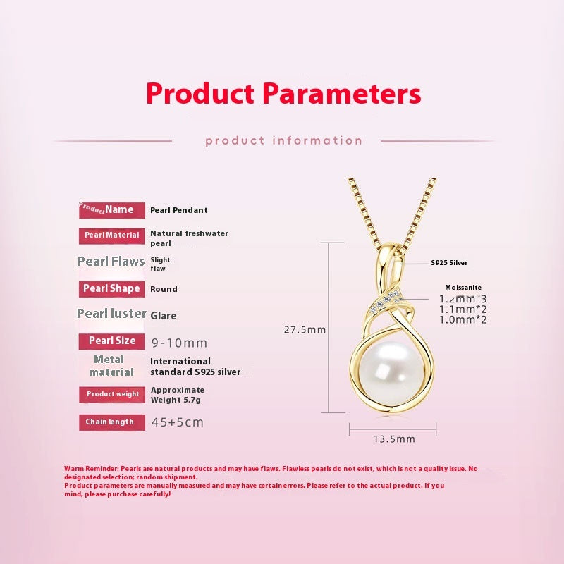 T&P Paris Elegance Pearl Necklace | S925 Gold-Plated French Design