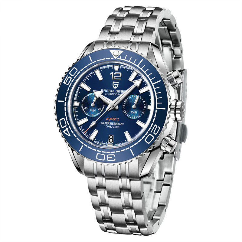 T&P Dominator Series | Luxury Black Chronograph Watch