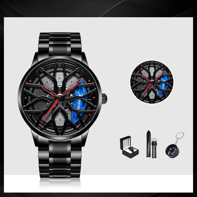 Luxury Skeleton Forged Caliper AMG488 Wheel Watch – Men’s Motorsport Inspired Timepiece