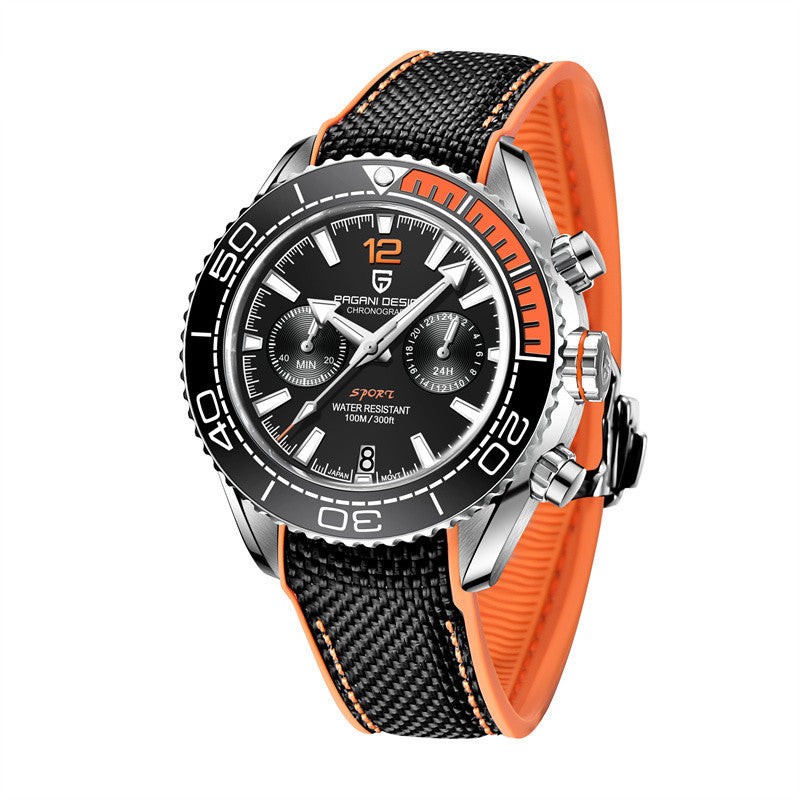 T&P Dominator Series | Luxury Black Chronograph Watch