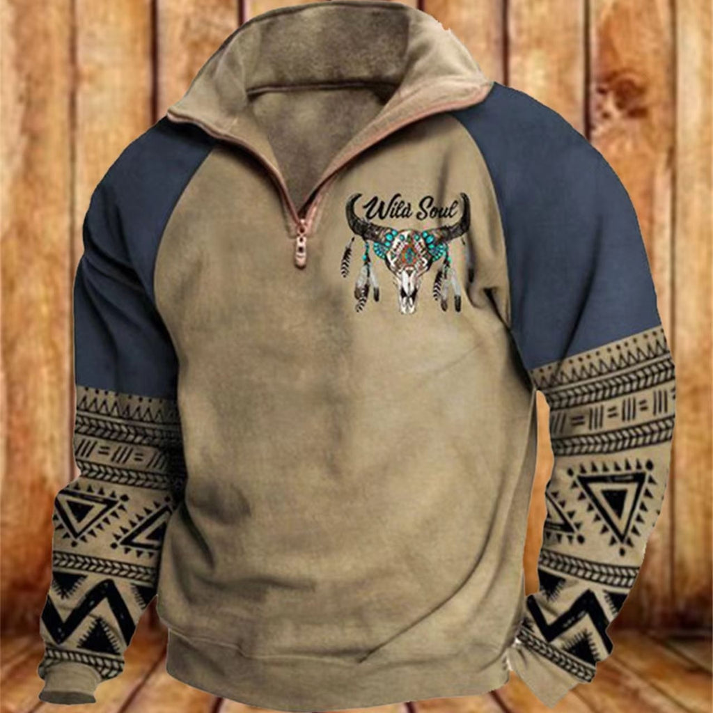 T&P Wild Soul | Men’s Printed Zip-Up Sweater