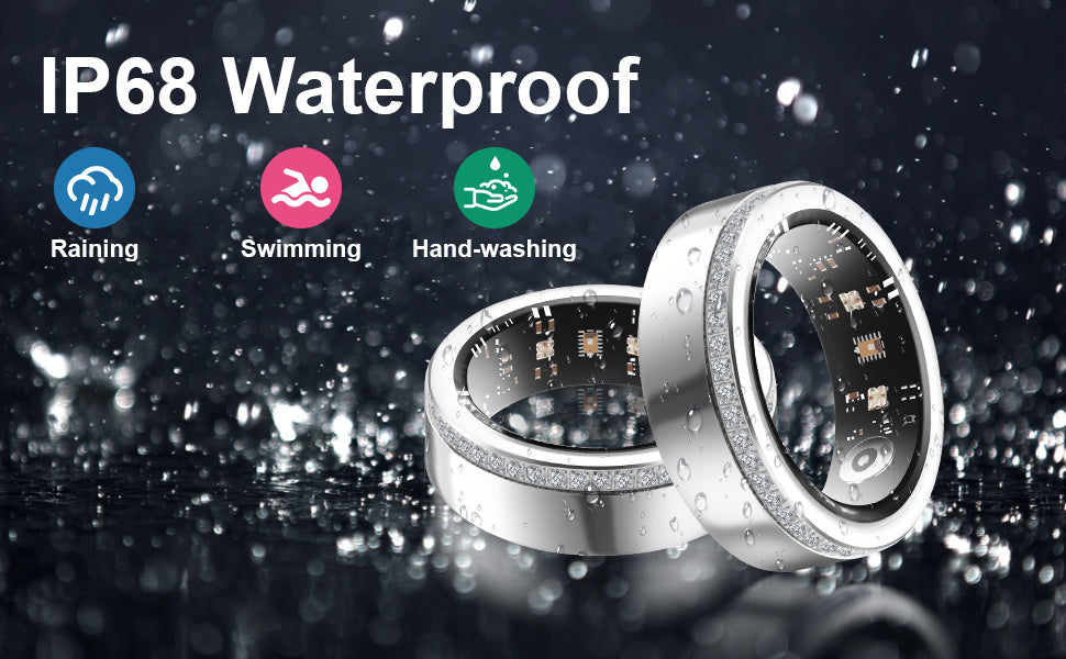 Silver Edge Diamond Smart Ring – Health & Sleep Tracker | T&P Luxury Tech