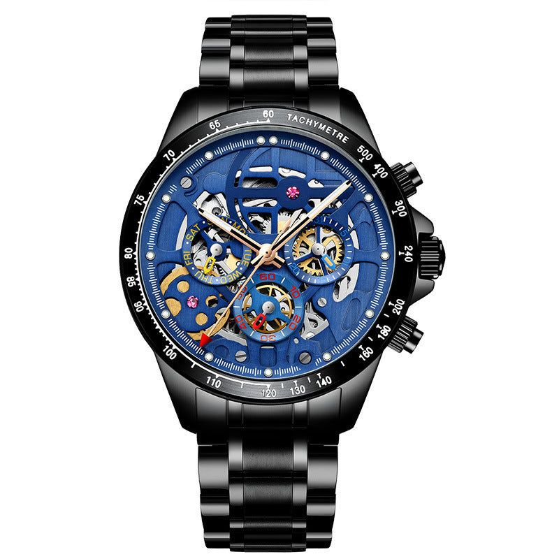 T&P Black Phantom | Double Skeleton Automatic Watch