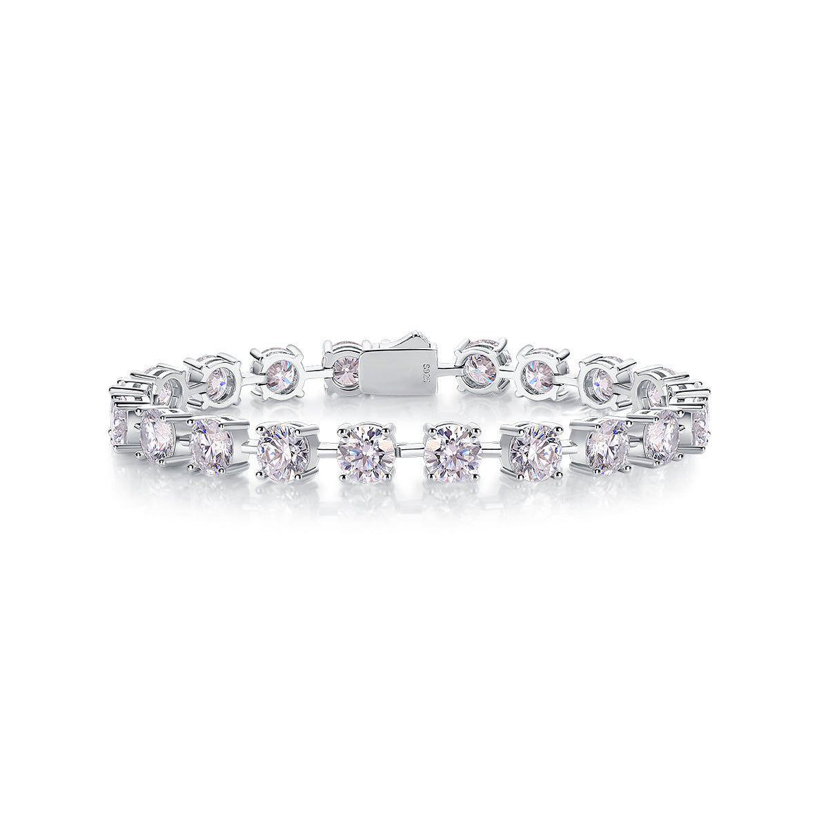 Luxury Moissanite Tennis Bracelet – 65mm 1 Carat Each Stone with Certificate
