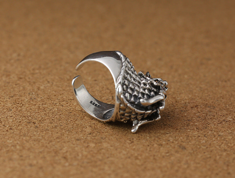 925 Silver Dragon Ring – Dominant Power Symbol for Men | T&P Men’s Vault