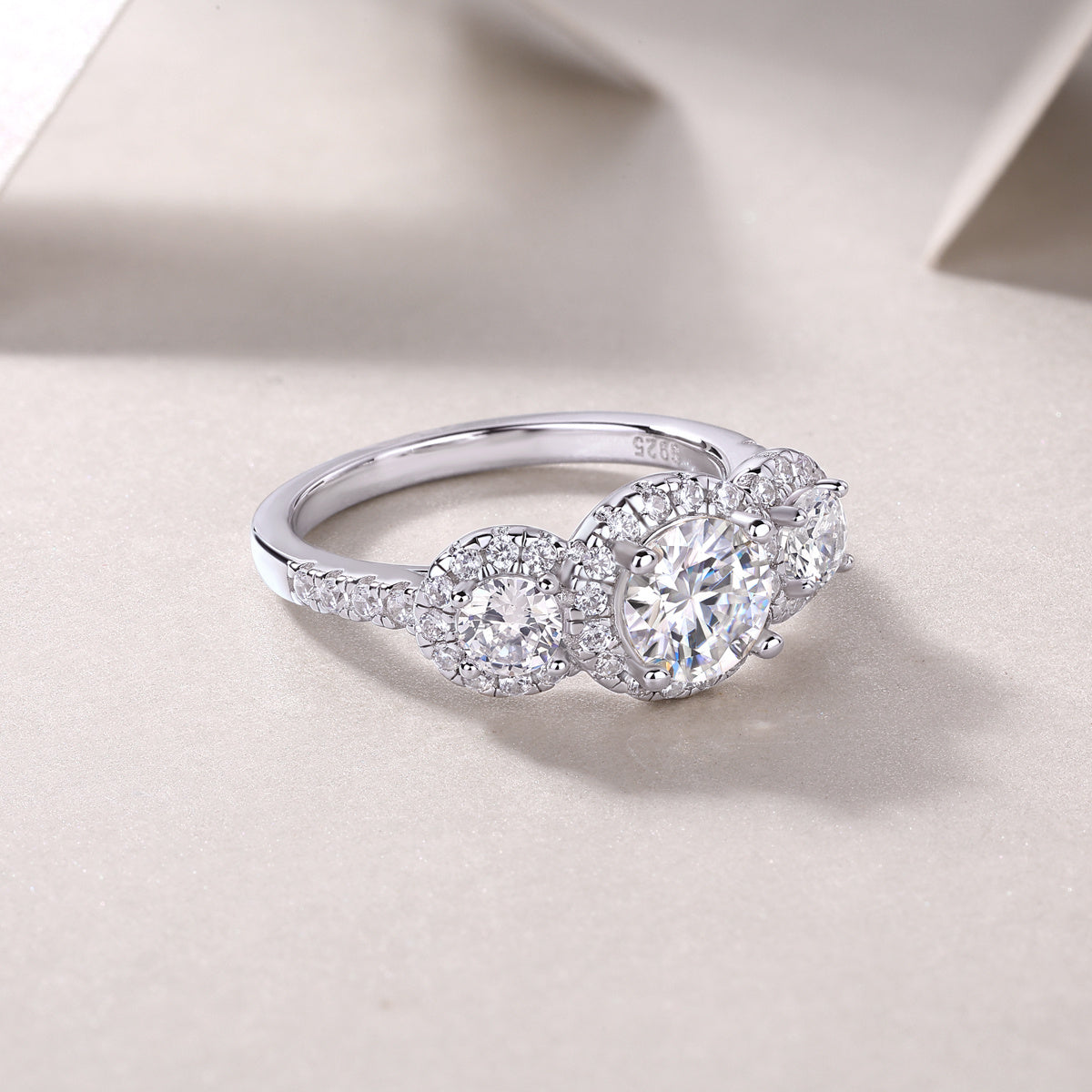 1 Carat Moissanite S925 Silver & Platinum Ring – Eternal Grace Edition | T&P Premium Collection