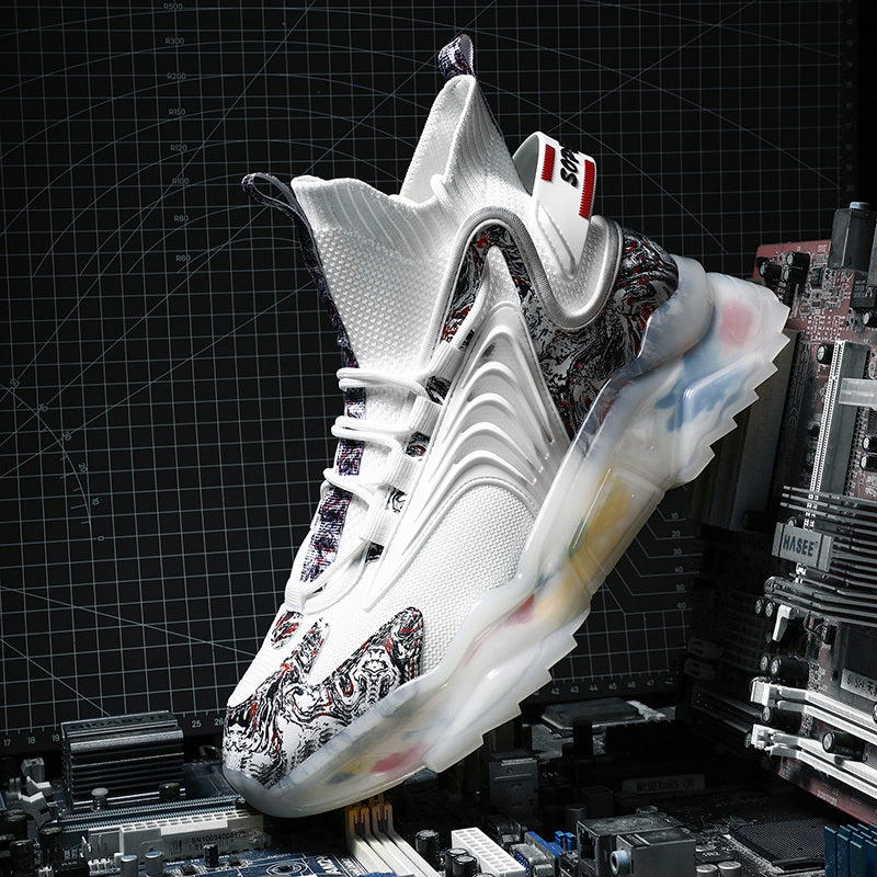 T&P CyberWave Elite Sneakers – Futuristic Mesh Running Shoes for Men