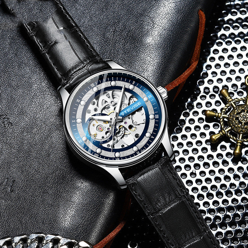 T&P Precision Blue | Mechanical Skeleton Men’s Watch
