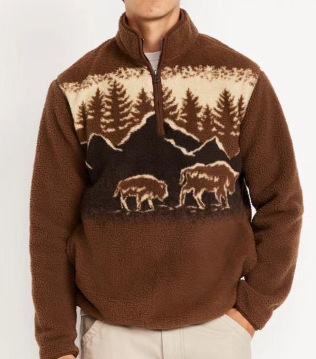 T&P Wild Soul | Men’s Printed Zip-Up Sweater