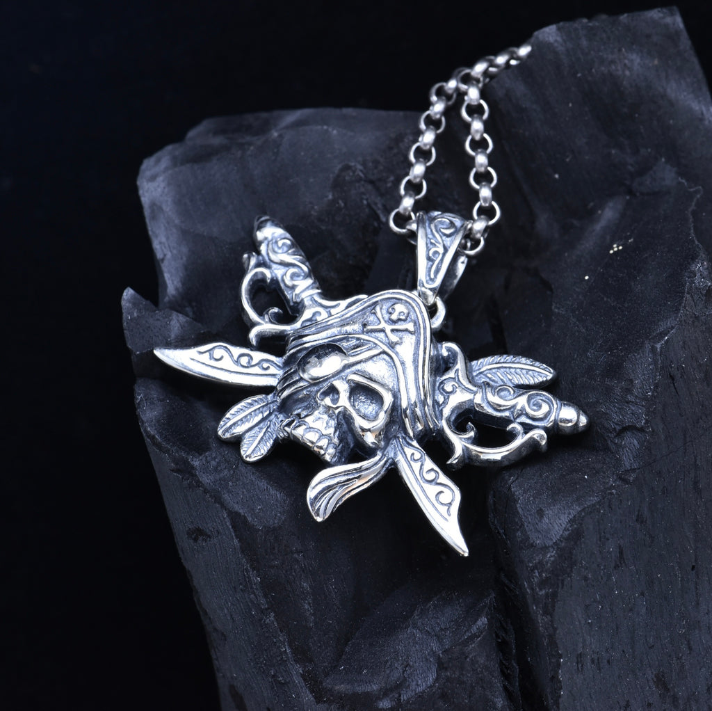 S925 Silver Skull Pendant – Dark Heritage Edition | T&P Men’s Collection