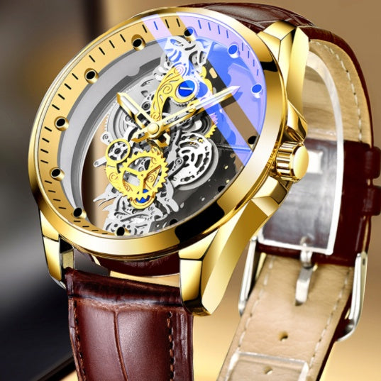 T&P Golden Heritage | Vintage Skeleton Automatic Watch