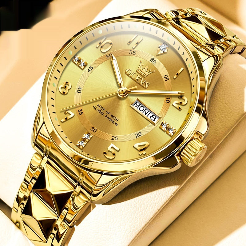 Quartz Couple’s Watch – Waterproof Luxury Casual Timepiece for Him & Her