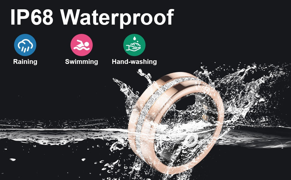 Luxury Smart Ring 2025 – Rose Gold Diamond Edition | T&P Luxury Tech