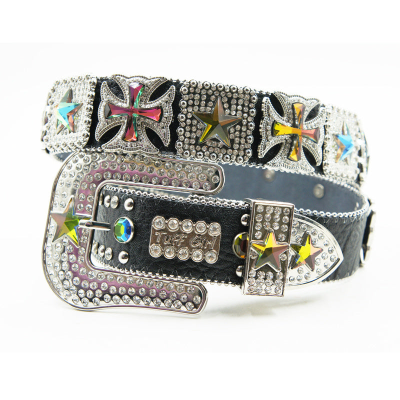 Women’s Crystal Rhinestone Fashion Belt – Statement Glam Edition